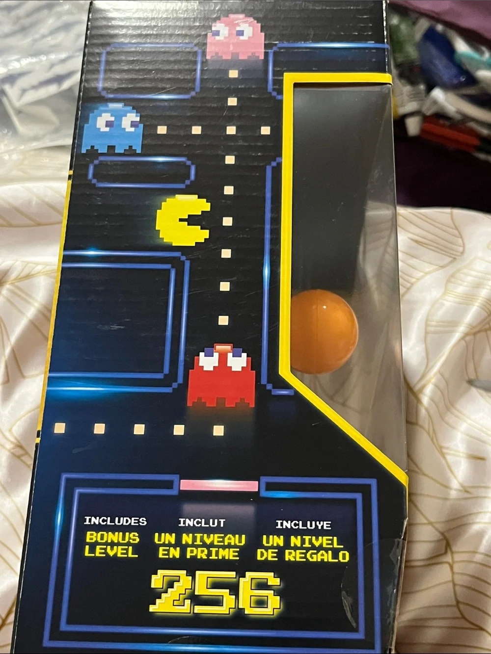 Namco PAC-MAN Yellow Handheld Joystick Controller with Orange Stick